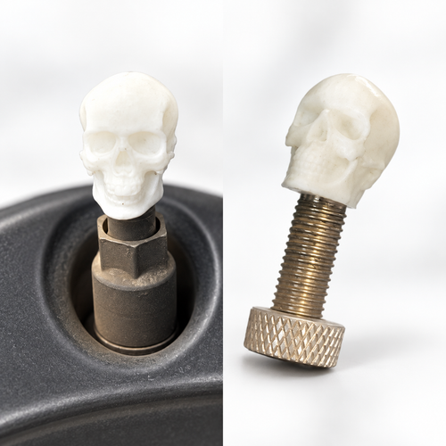 Car / Motorcycle - Skull Schrader Valve Caps (Set of 4)