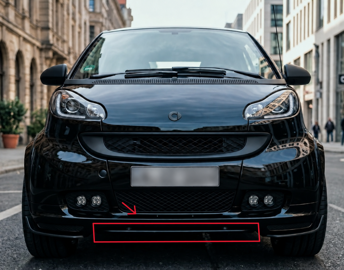 Front Bumper Lip Spoiler - Smart fortwo 451
