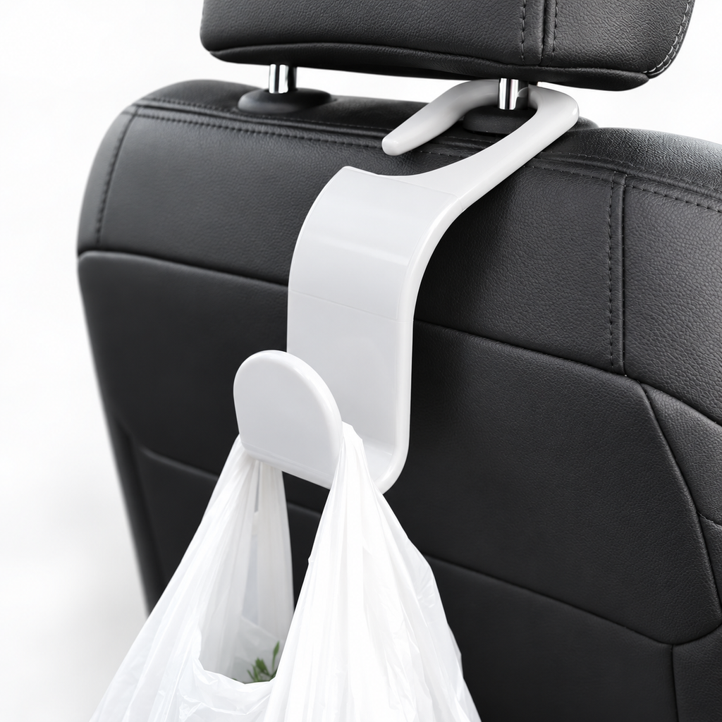 Car Headrest - Curved Bag Storage Hook 2