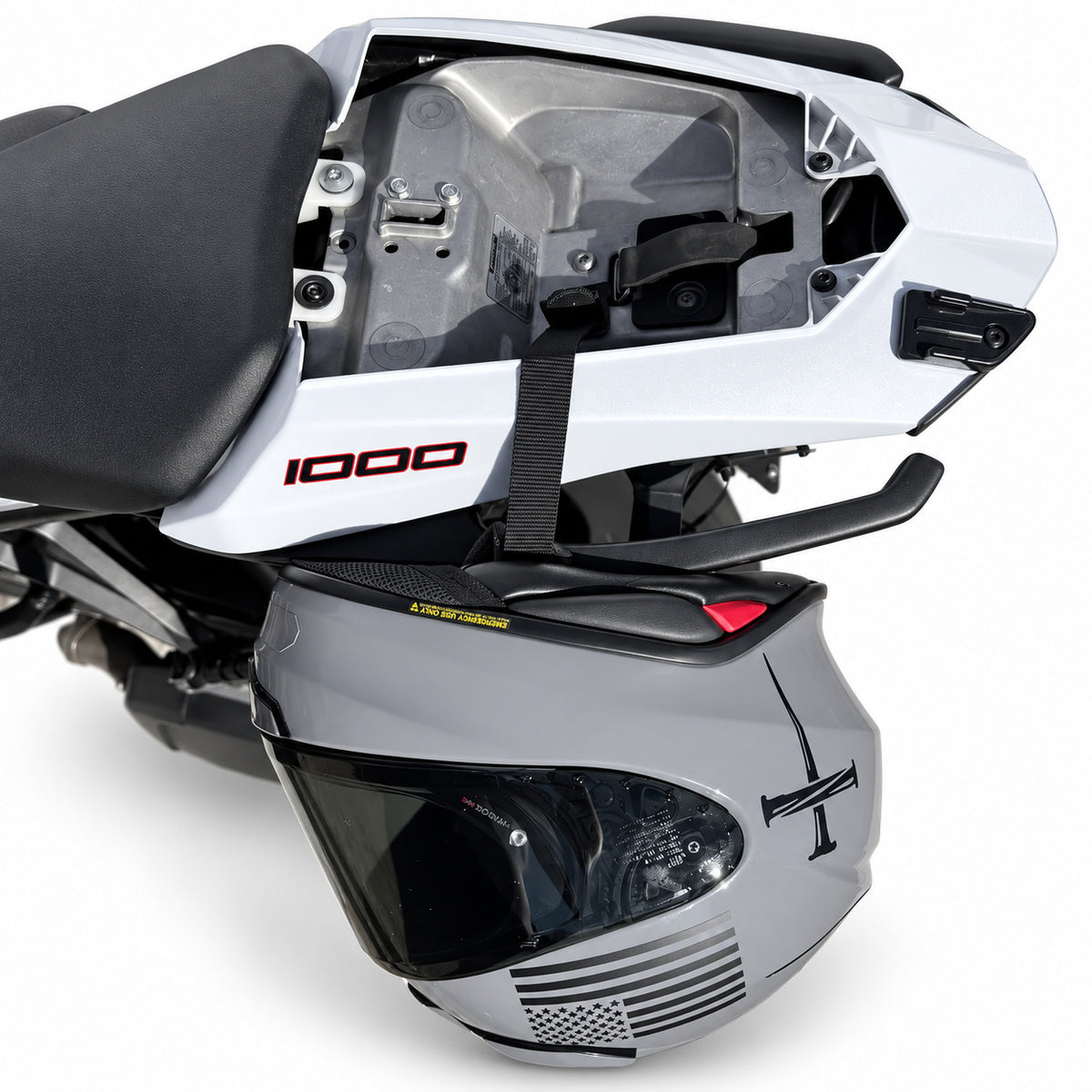 Motorcycle - Under-Seat Helmet Hanger 3