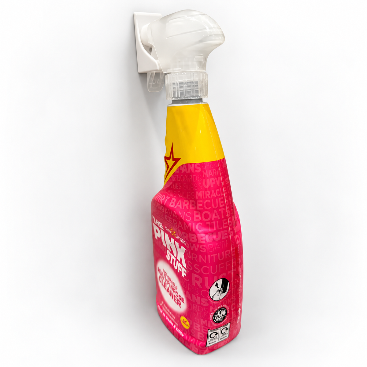 Garage Cabinet - Spray Bottle Hanging Bracket 4