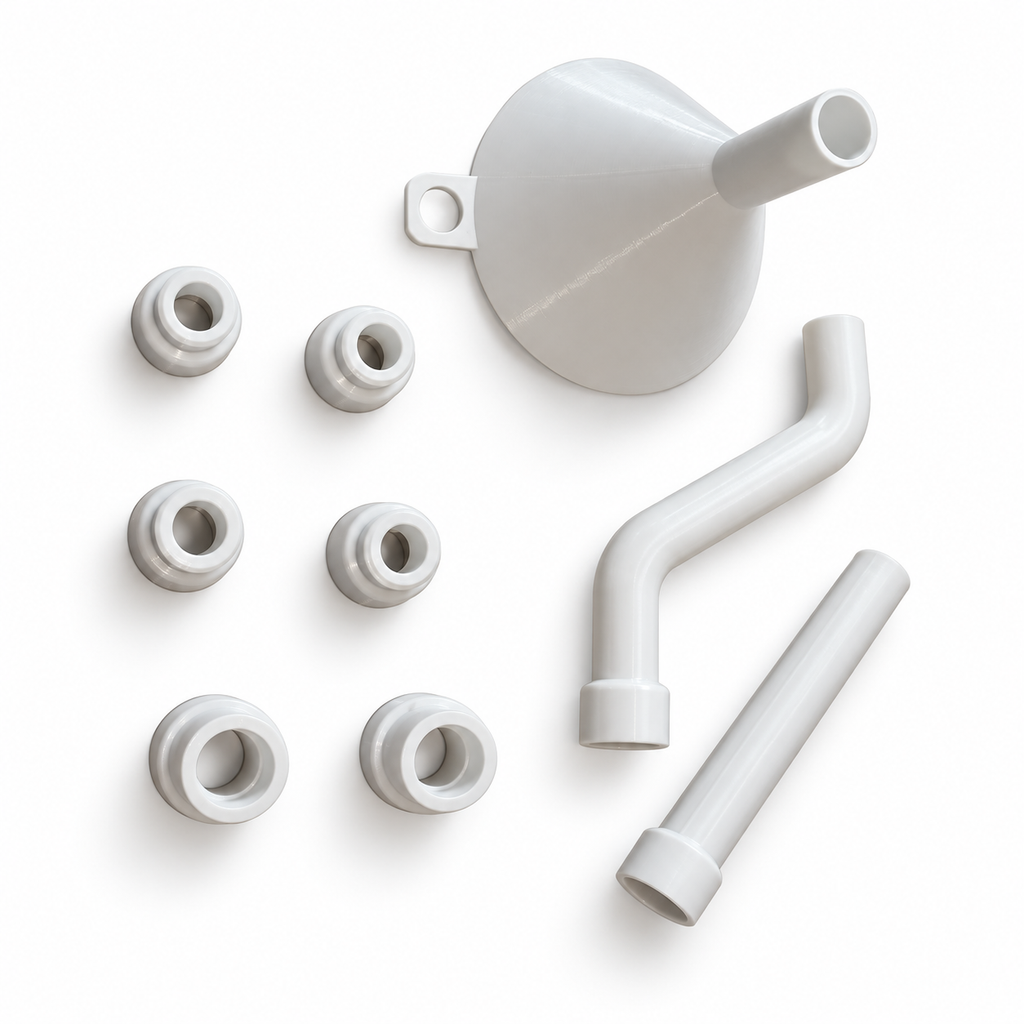 Motorcycle - Threaded Oil Filling Funnel and Adapter Kit 6
