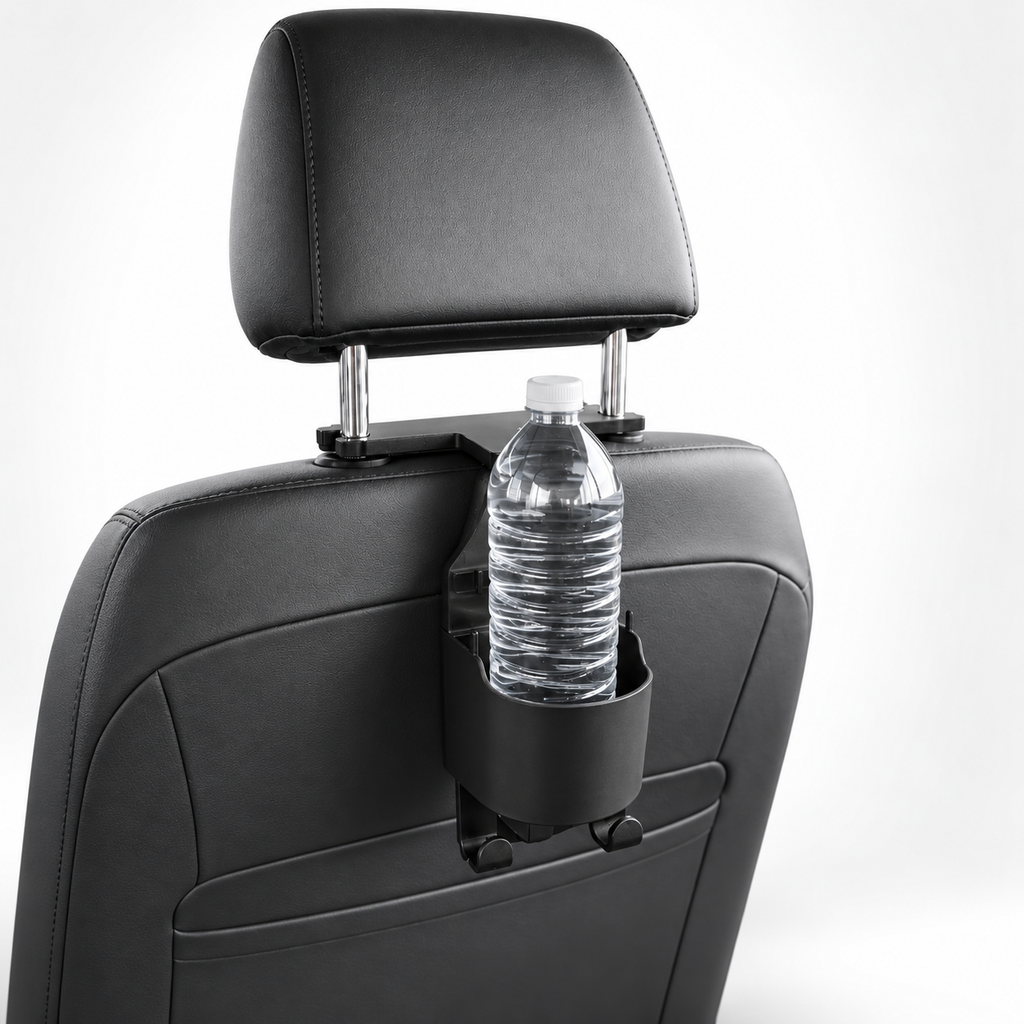 Car Headrest - Cup Holder with Phone and Bag Storage 8