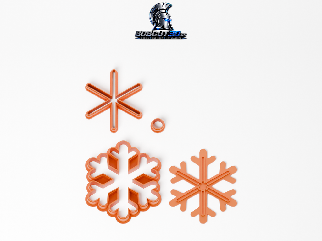 Cookie Cutter - Nordic Snowflake — πλήρες σετ κουπάτ, σφραγίδας και εργαλείων ανά χρώμα