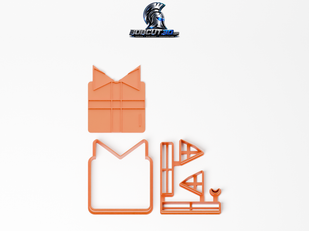 Cookie Cutter - Christmas Gift Box — πλήρες σετ κουπάτ, σφραγίδας και εργαλείων ανά χρώμα