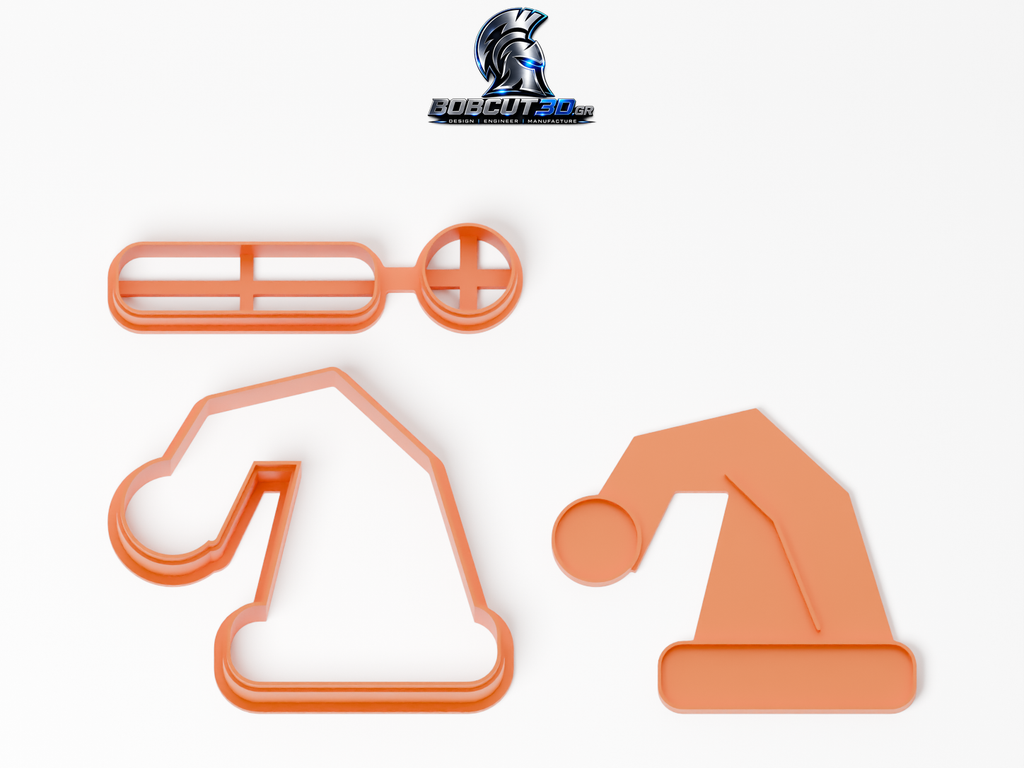 Cookie Cutter - Classic Santa Hat — πλήρες σετ κουπάτ, σφραγίδας και εργαλείων ανά χρώμα