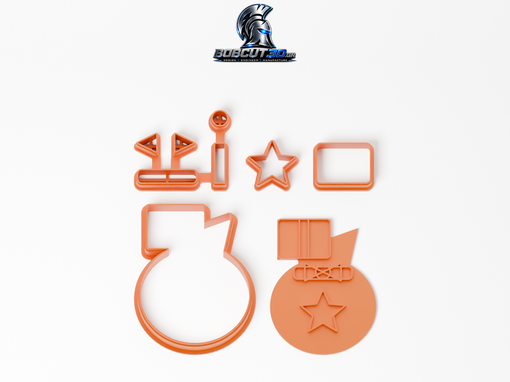 Cookie Cutter - Santa Present Sack — πλήρες σετ κουπάτ, σφραγίδας και εργαλείων ανά χρώμα