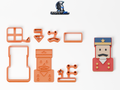 Cookie Cutter - Christmas Nutcracker — πλήρες σετ και διακοσμημένο μπισκότο με ζαχαρόπαστα