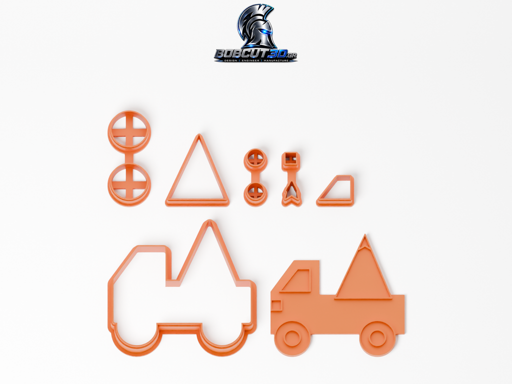 Cookie Cutter - Christmas Tree Truck — πλήρες σετ κουπάτ, σφραγίδας και εργαλείων ανά χρώμα