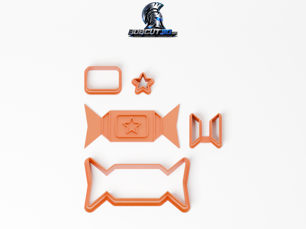 Cookie Cutter - Christmas Party Cracker — πλήρες σετ κουπάτ, σφραγίδας και εργαλείων ανά χρώμα