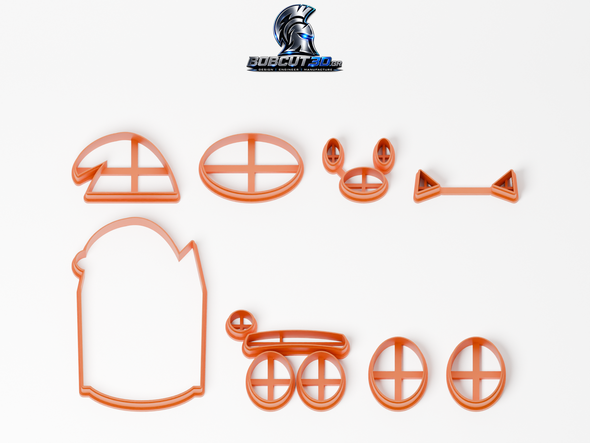 Cookie Cutter - Christmas Bingo — όλα τα εργαλεία κοπής του σετ, χωρίς στάμπες.