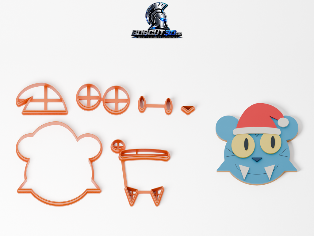 Cookie Cutter - Christmas Derpy — πλήρες σετ κουπάτ και ενδεικτικό μπισκότο με ζαχαρόπαστα, 9,5 εκ.