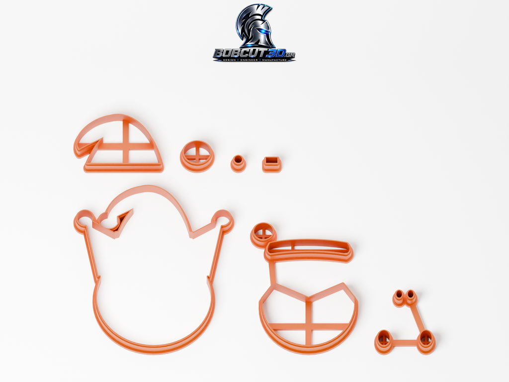 Cookie Cutter - Christmas Kuromi — όλα τα εργαλεία κοπής του σετ, χωρίς στάμπες.