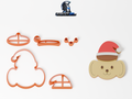 Cookie Cutter - Christmas Pompompurin — πλήρες σετ κουπάτ και ενδεικτικό μπισκότο με ζαχαρόπαστα, 9,5 εκ.