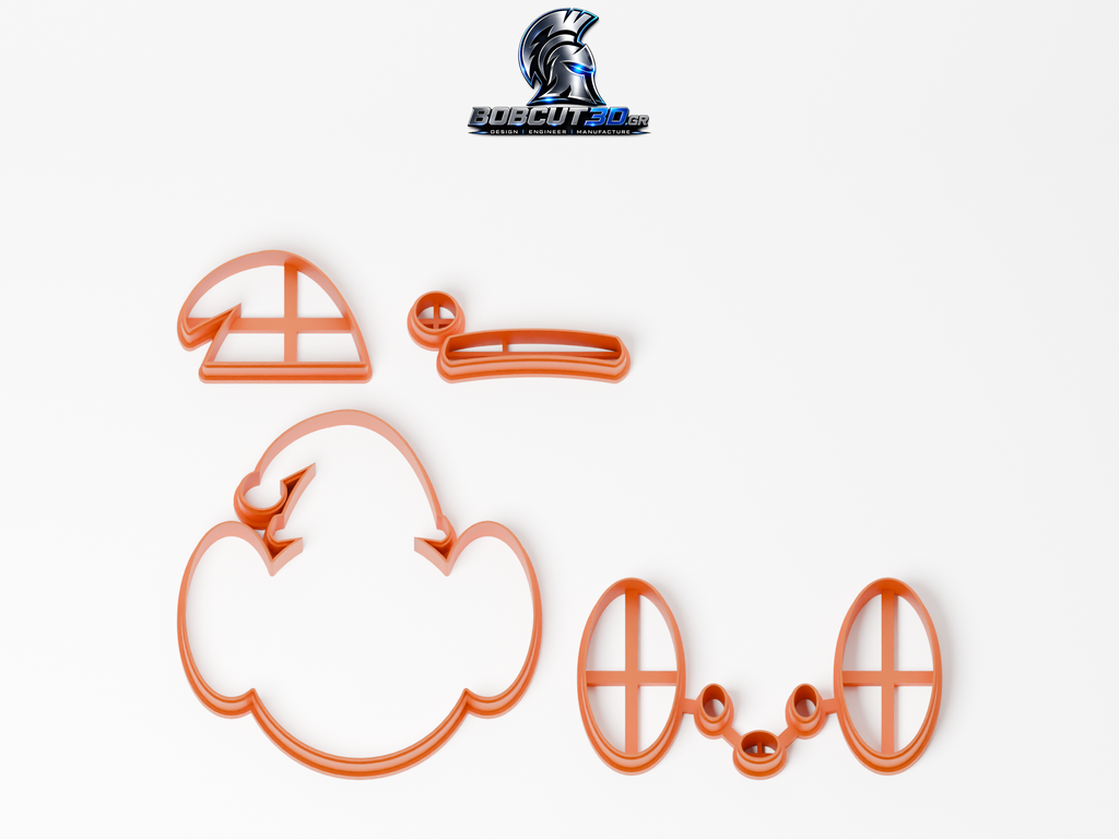 Cookie Cutter - Christmas Pochacco — όλα τα εργαλεία κοπής του σετ, χωρίς στάμπες.