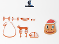 Cookie Cutter - Christmas Charmander — πλήρες σετ κουπάτ και ενδεικτικό μπισκότο με ζαχαρόπαστα, 9,5 εκ.