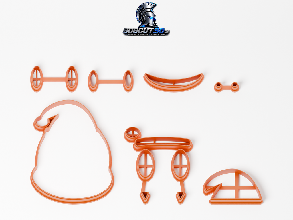 Cookie Cutter - Christmas Charmander — όλα τα εργαλεία κοπής του σετ, χωρίς στάμπες.