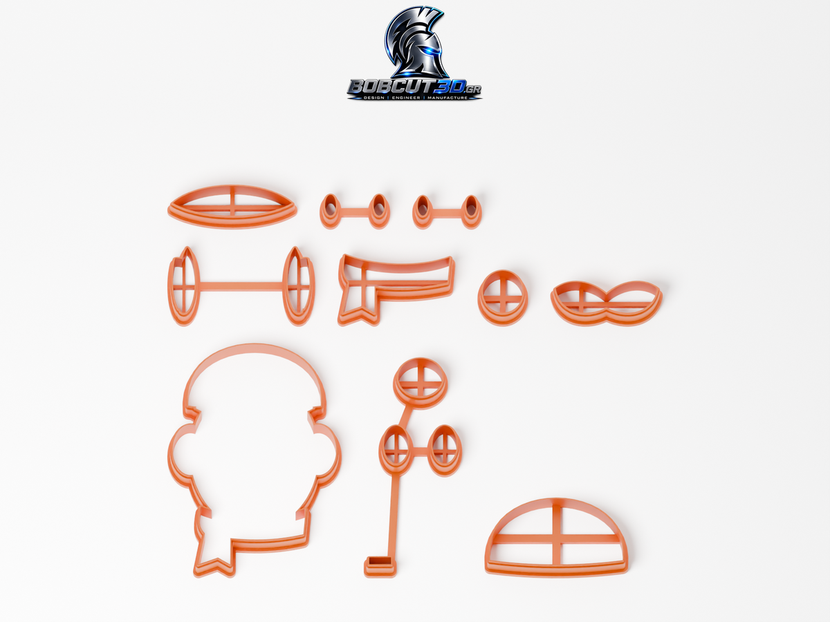 Cookie Cutter - Christmas Luigi — όλα τα εργαλεία κοπής του σετ, χωρίς στάμπες.