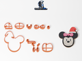 Cookie Cutter - Christmas Minnie Mouse — πλήρες σετ κουπάτ και ενδεικτικό μπισκότο με ζαχαρόπαστα, 9,5 εκ.