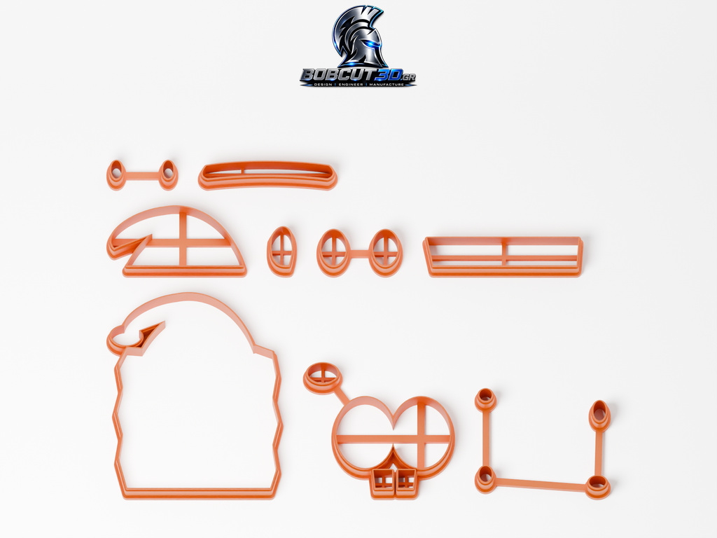 Cookie Cutter - Christmas SpongeBob — όλα τα εργαλεία κοπής του σετ, χωρίς στάμπες.