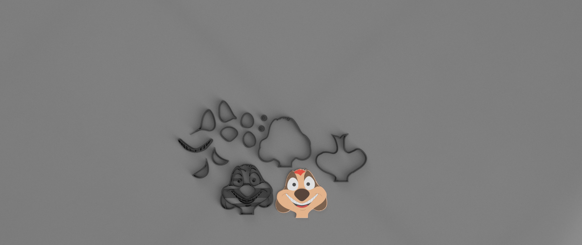 Cookie Cutter - Timon (Lion King)