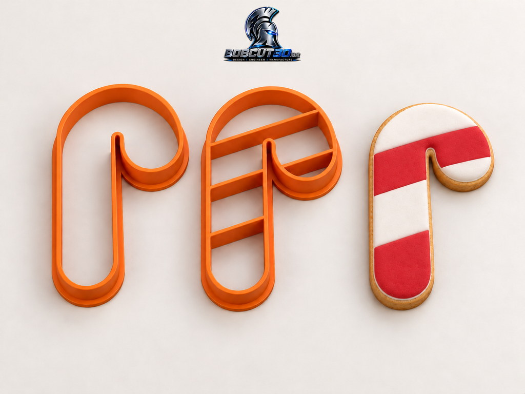 Cookie Cutter - Lolipop (Christmas) — κουπάτ με ενδεικτικό διακοσμημένο μπισκότο με ζαχαρόπαστα