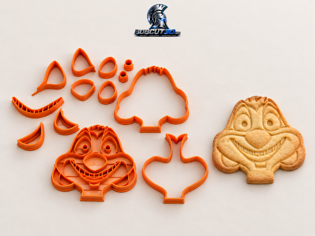 Cookie Cutter - Timon (Lion King) — πλήρες σετ κουπάτ με ενδεικτικό απλό μπισκότο