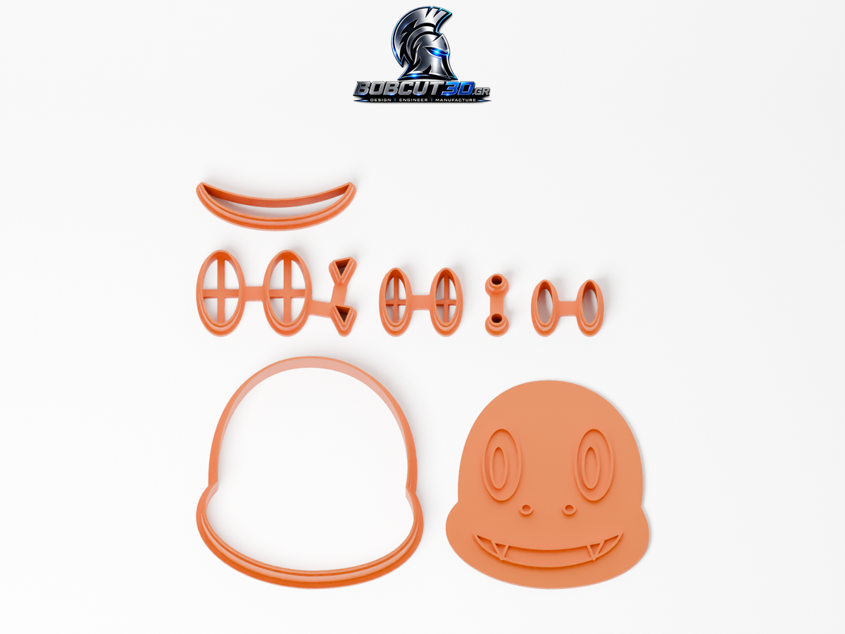 Cookie Cutter - Charmander: ολόκληρο το σετ κουπάτ και σφραγίδας