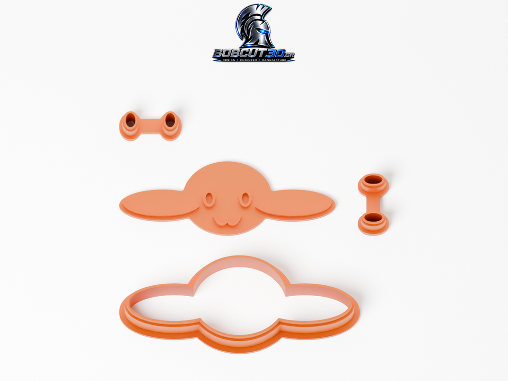 Cookie Cutter - Cinnamoroll: ολόκληρο το σετ κουπάτ και σφραγίδας