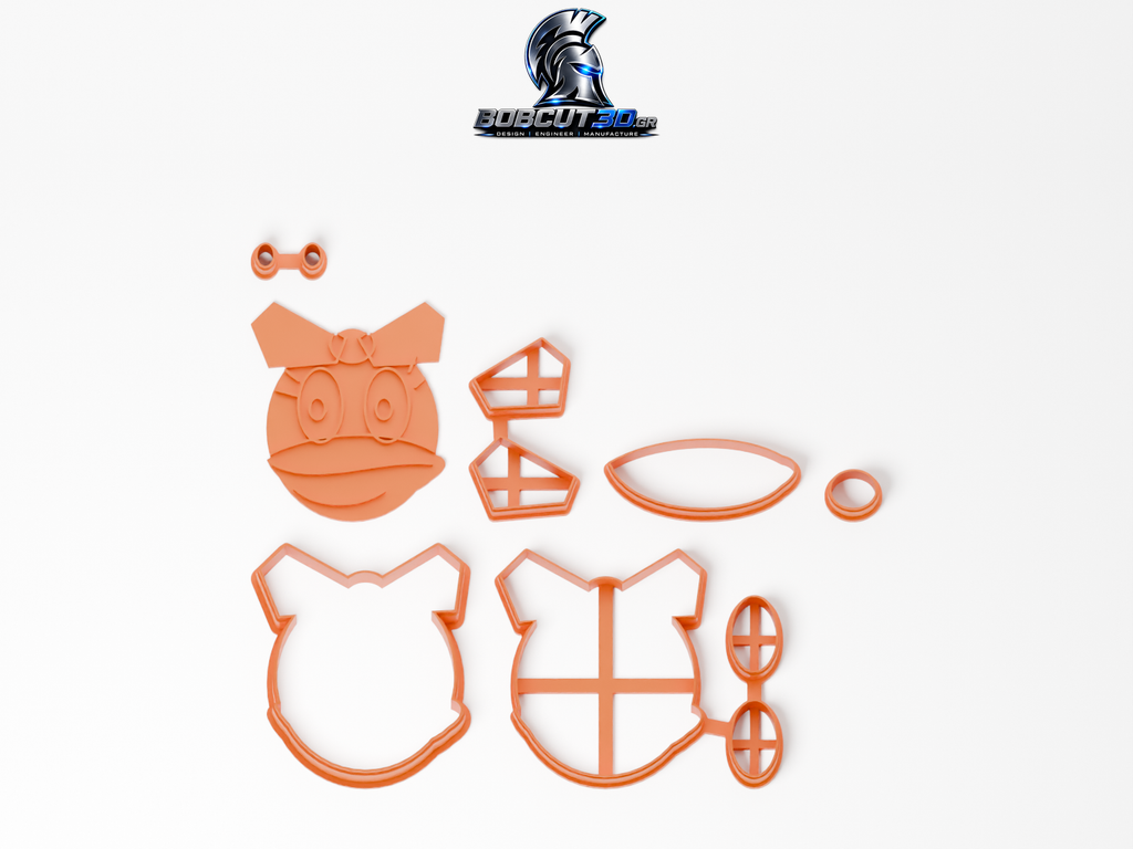 Cookie Cutter - Daisy Duck: ολόκληρο το σετ κουπάτ και σφραγίδας
