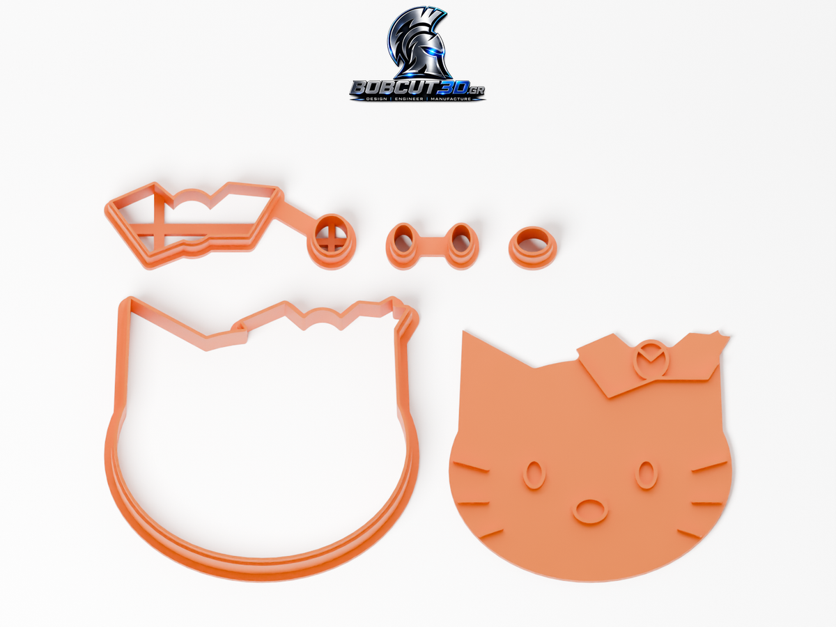 Cookie Cutter - Hello Kitty: ολόκληρο το σετ κουπάτ και σφραγίδας