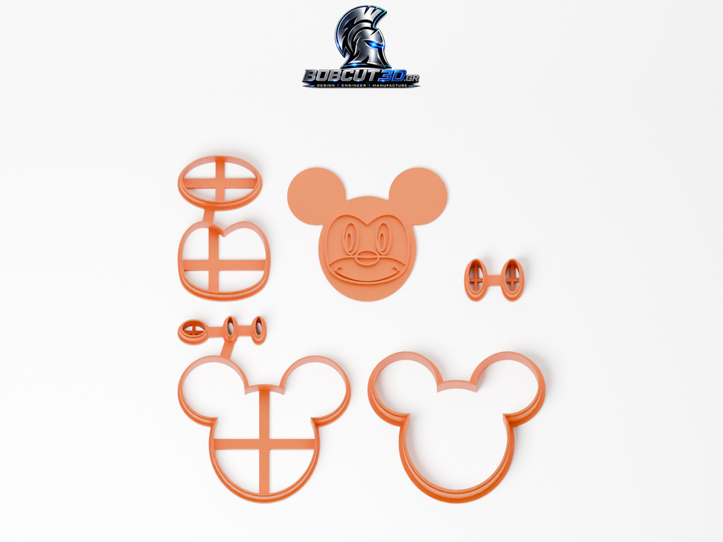 Cookie Cutter - Mickey Mouse: ολόκληρο το σετ κουπάτ και σφραγίδας