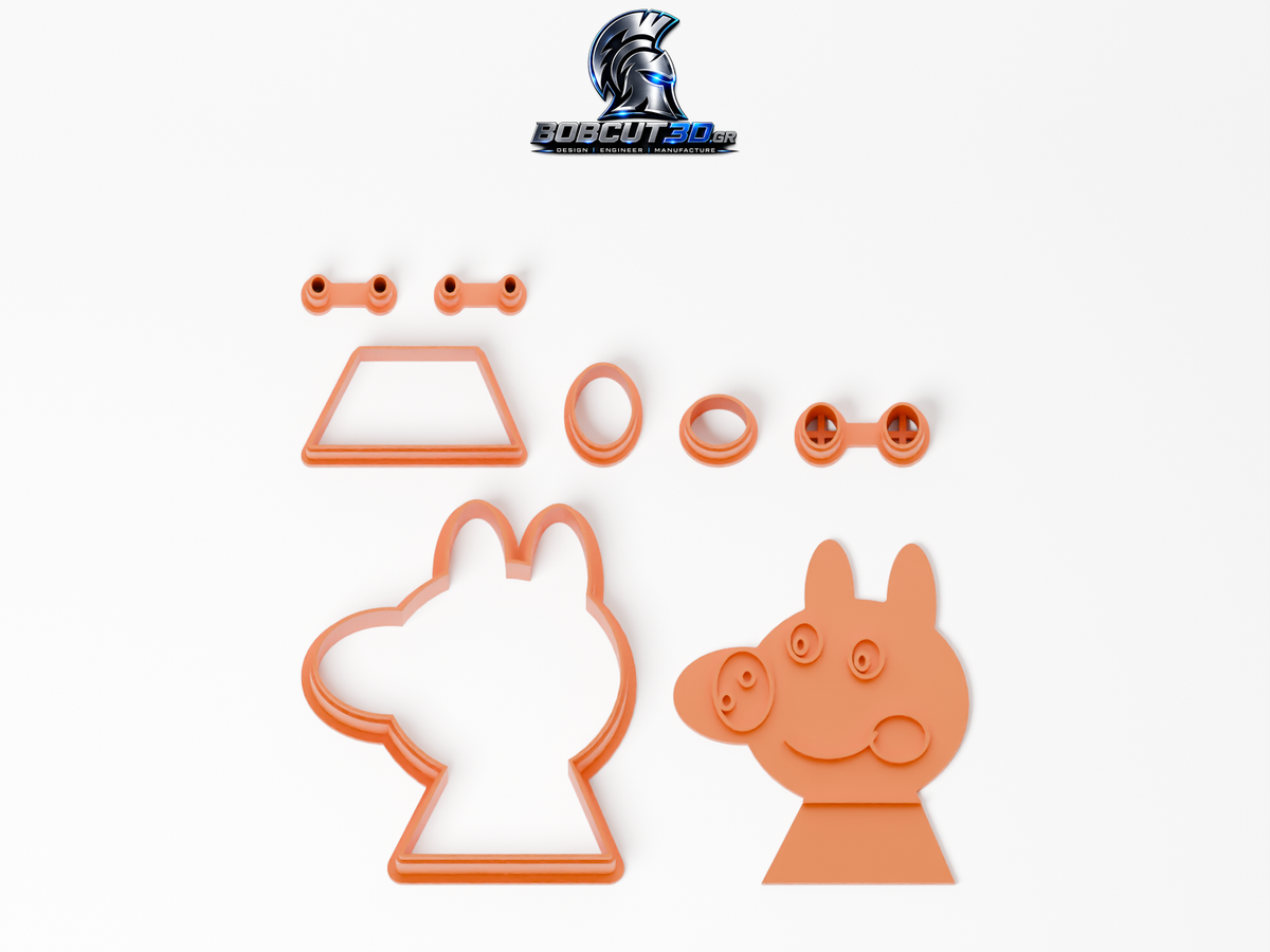 Cookie Cutter - Peppa Pig: ολόκληρο το σετ κουπάτ και σφραγίδας