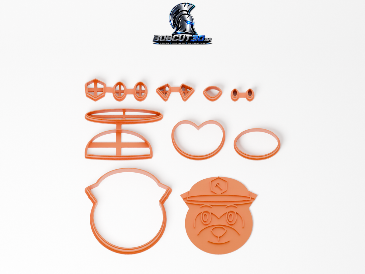 Cookie Cutter - Rubble: ολόκληρο το σετ κουπάτ και σφραγίδας