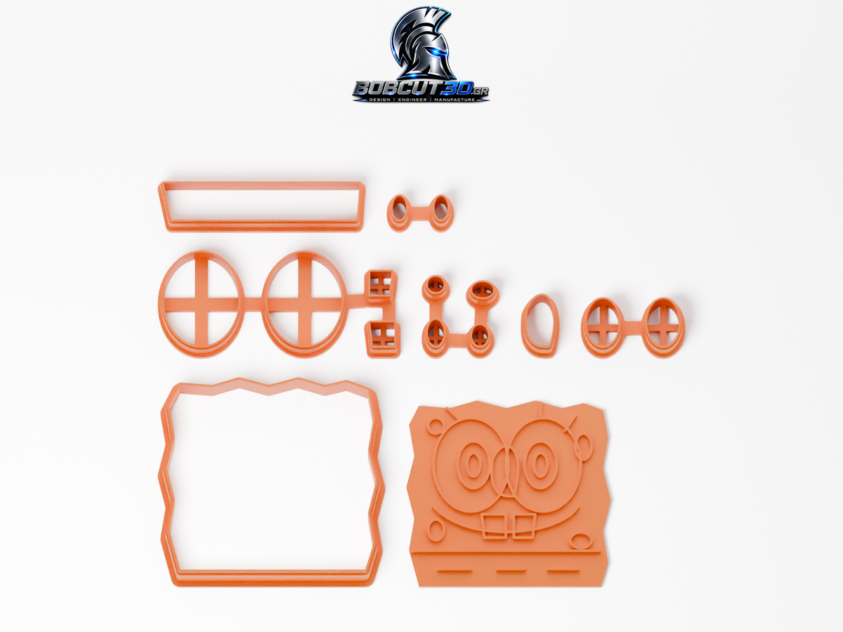 Cookie Cutter - SpongeBob: ολόκληρο το σετ κουπάτ και σφραγίδας
