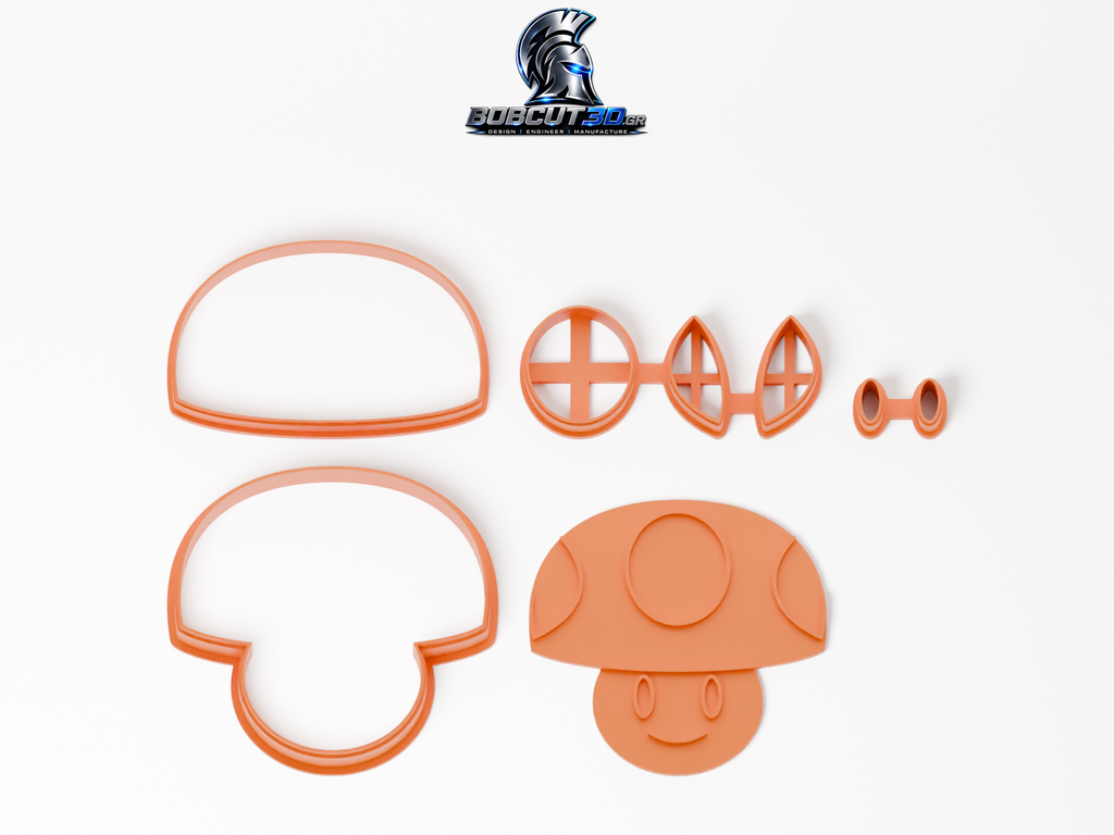 Cookie Cutter - Toad: ολόκληρο το σετ κουπάτ και σφραγίδας