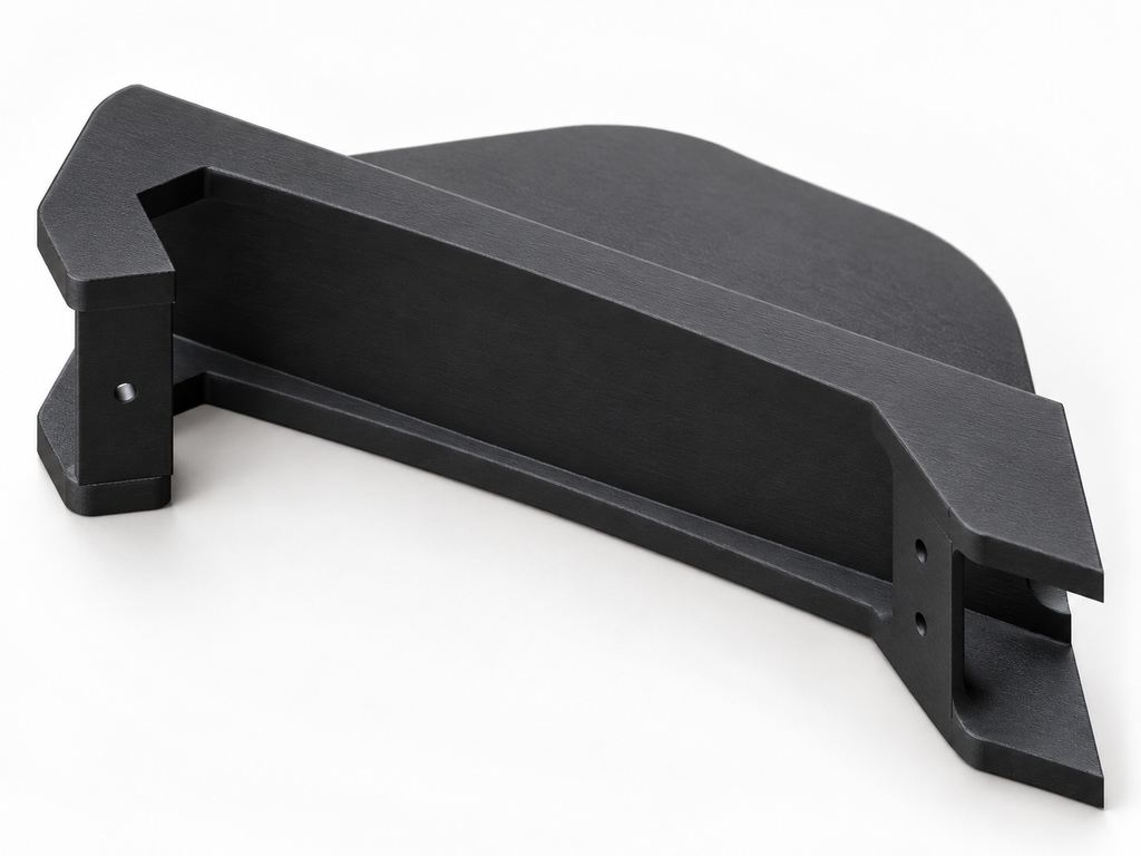 Hyundai i20 N-Line diffuser fin v2, front view — digital visualization