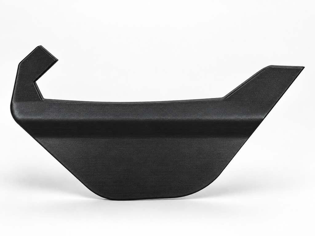 Hyundai i20 N-Line diffuser fin v2, side profile — digital visualization